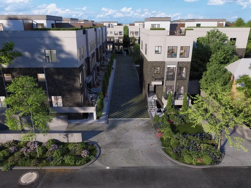 113 Townhouse Complex — multi-family 3D rendering