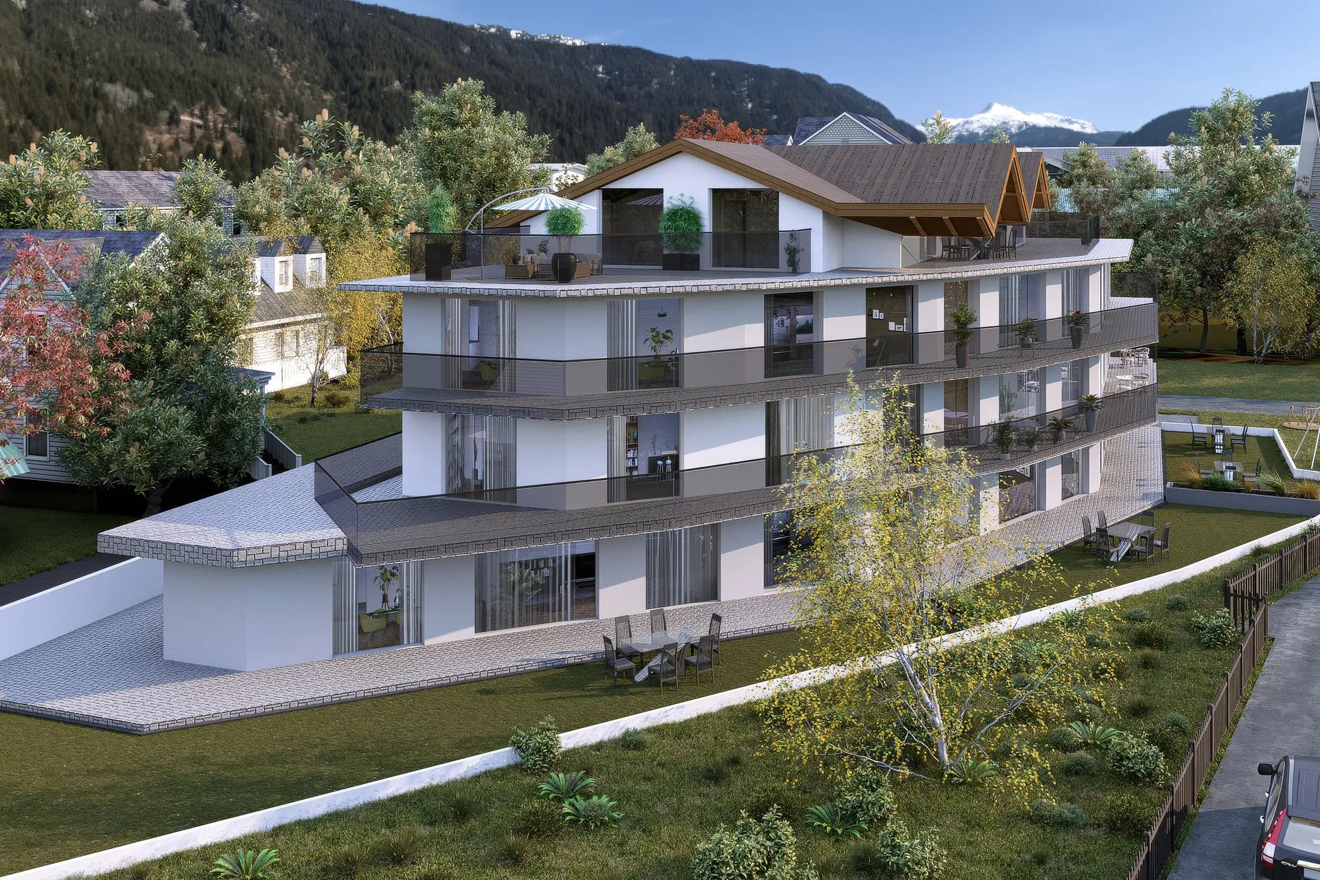 Alpine Condo Final — multi-family architectural visualization, view 2