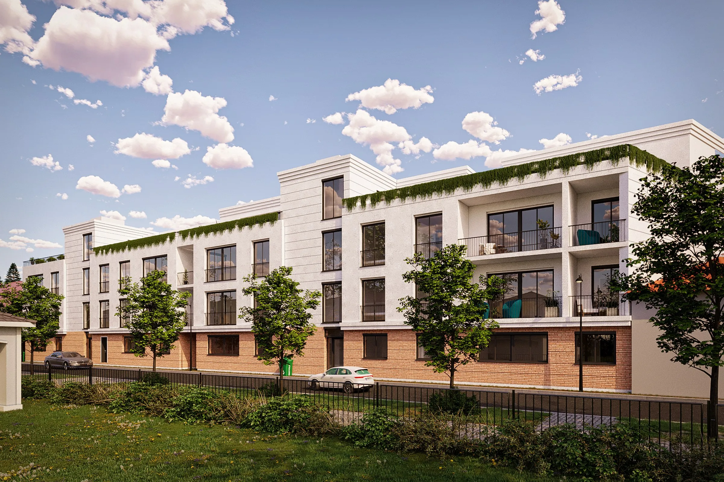 Backview Apartment — multi-family 3D rendering by Praxis Studio