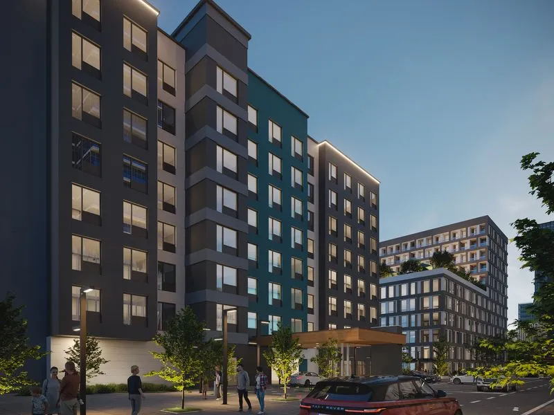 Cam05 Urban Apartment Tower — multi-family 3D rendering
