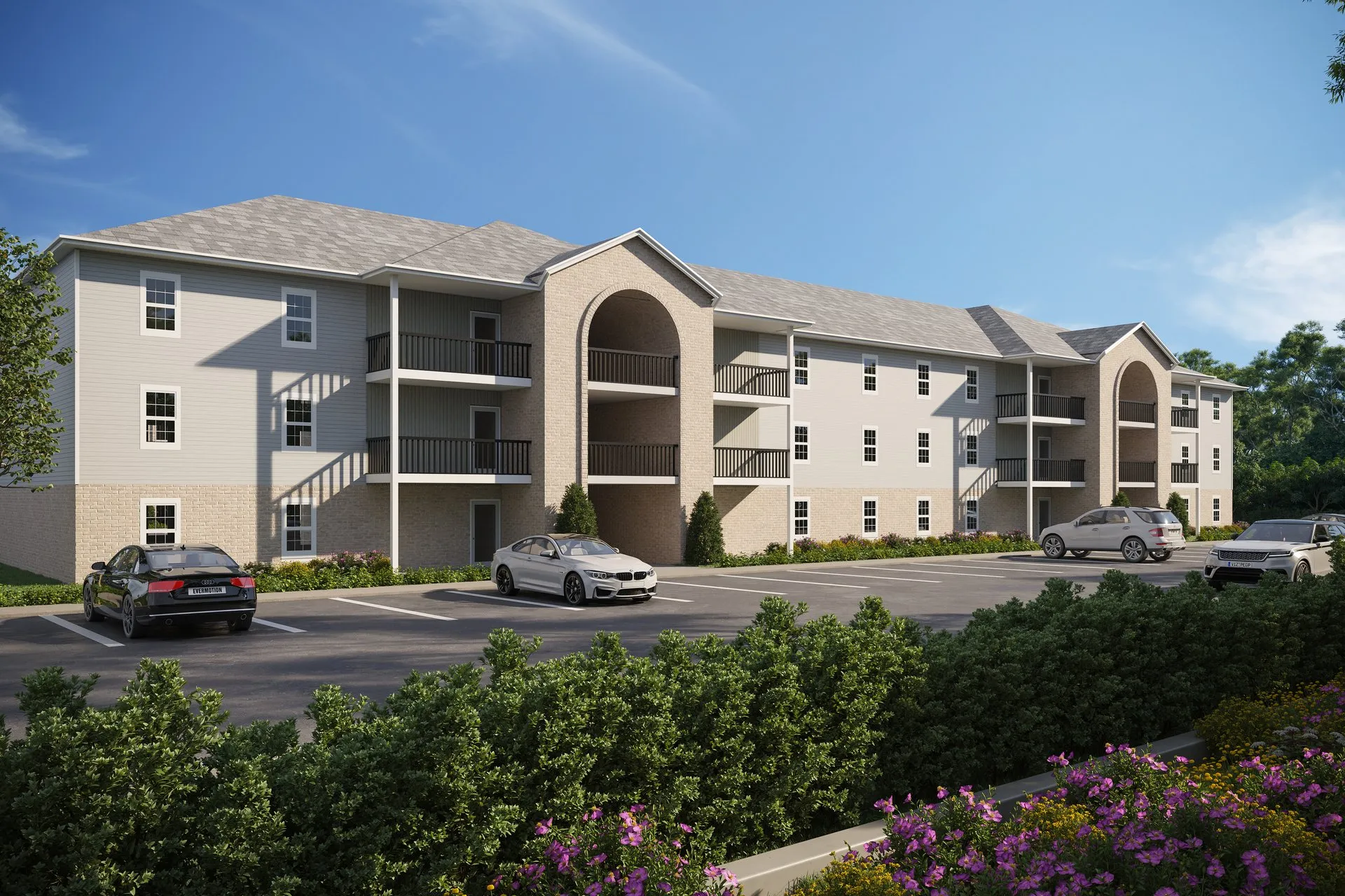 Harbour Apartment Ruger — multi-family architectural visualization, view 1