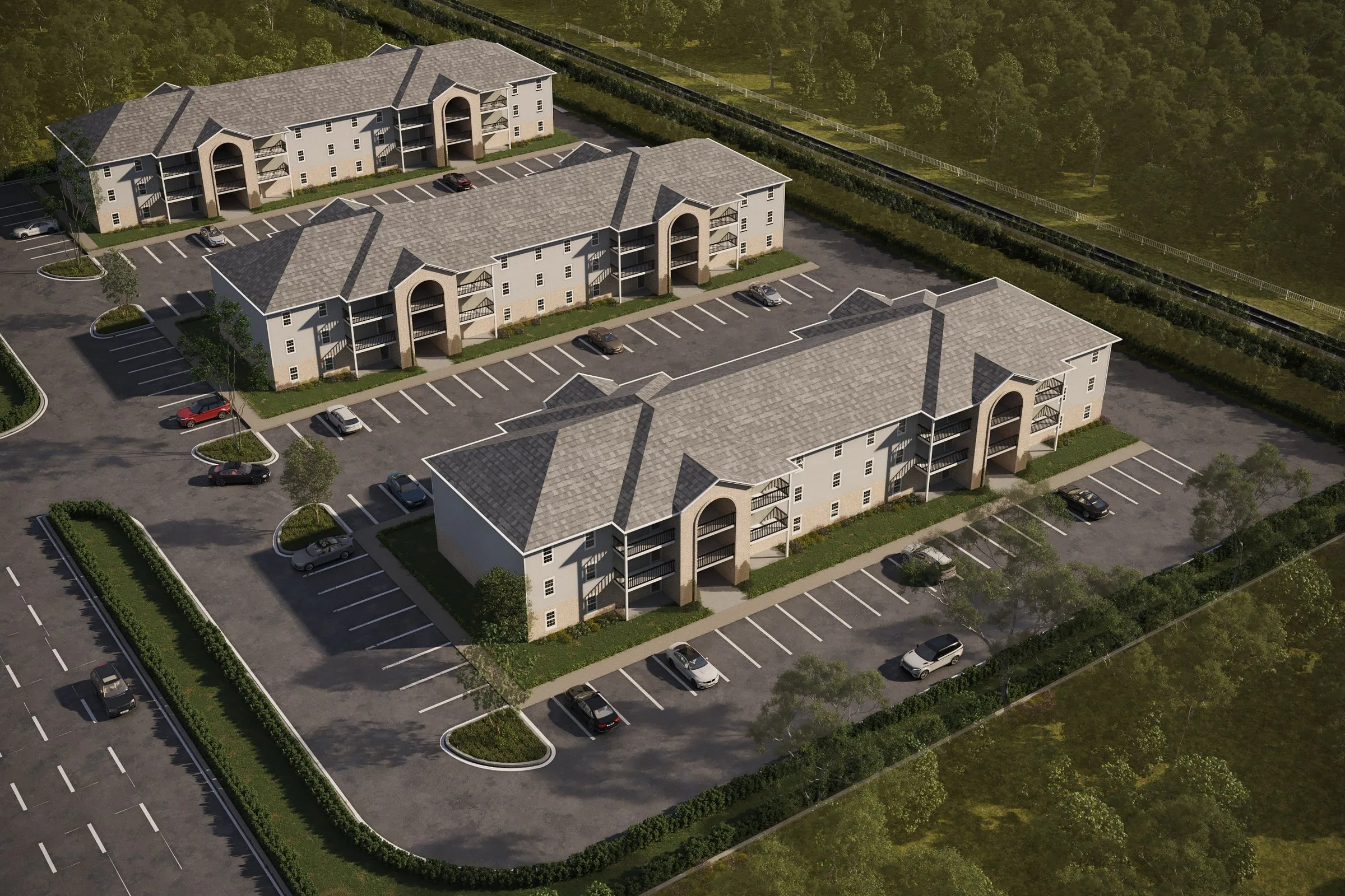 Harbour Apartment Ruger — multi-family 3D rendering by Praxis Studio