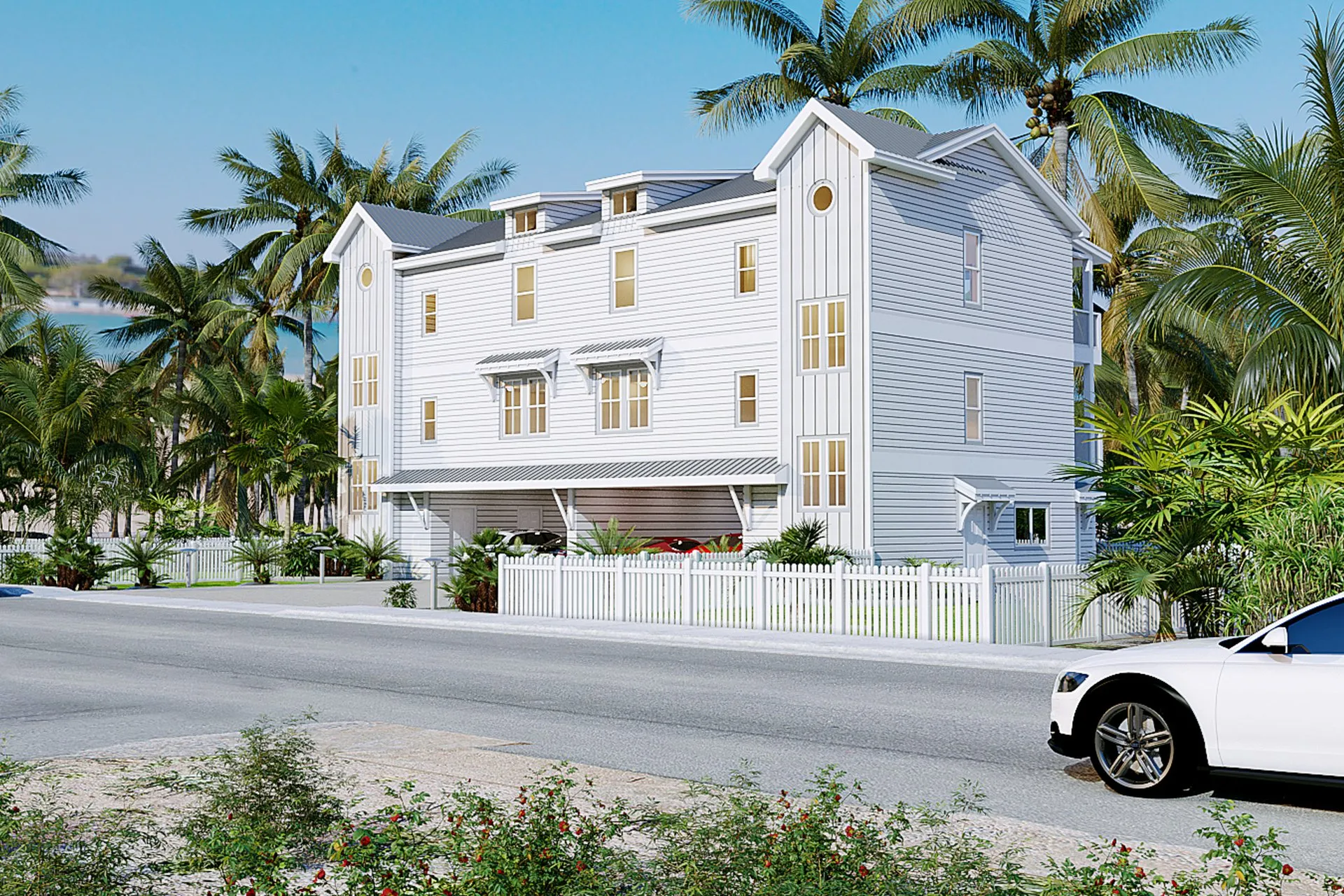 Paradise Palm Villas — multi-family architectural visualization, view 1
