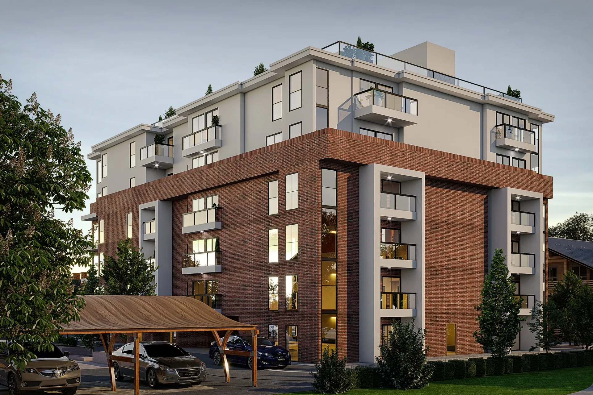 Sam Final Apartment — multi-family architectural visualization, view 3