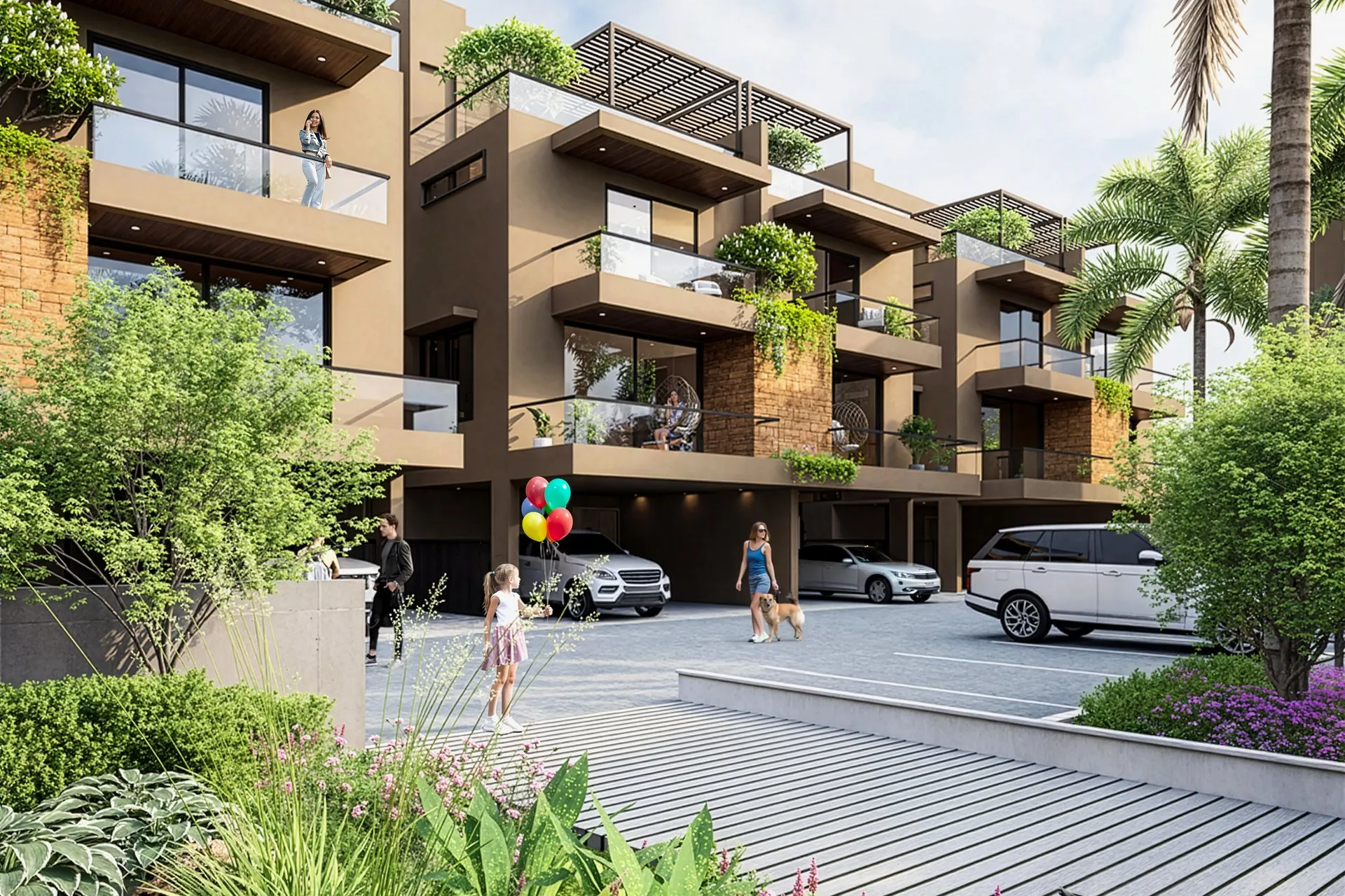 Untitled Firefly Tropical Apartments — multi-family architectural visualization, view 3