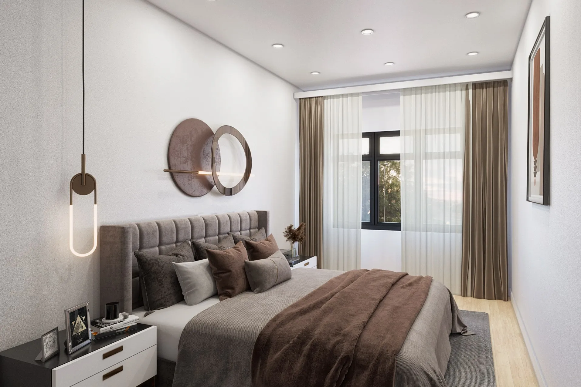 112 Bedroom — residential 3D rendering by Praxis Studio