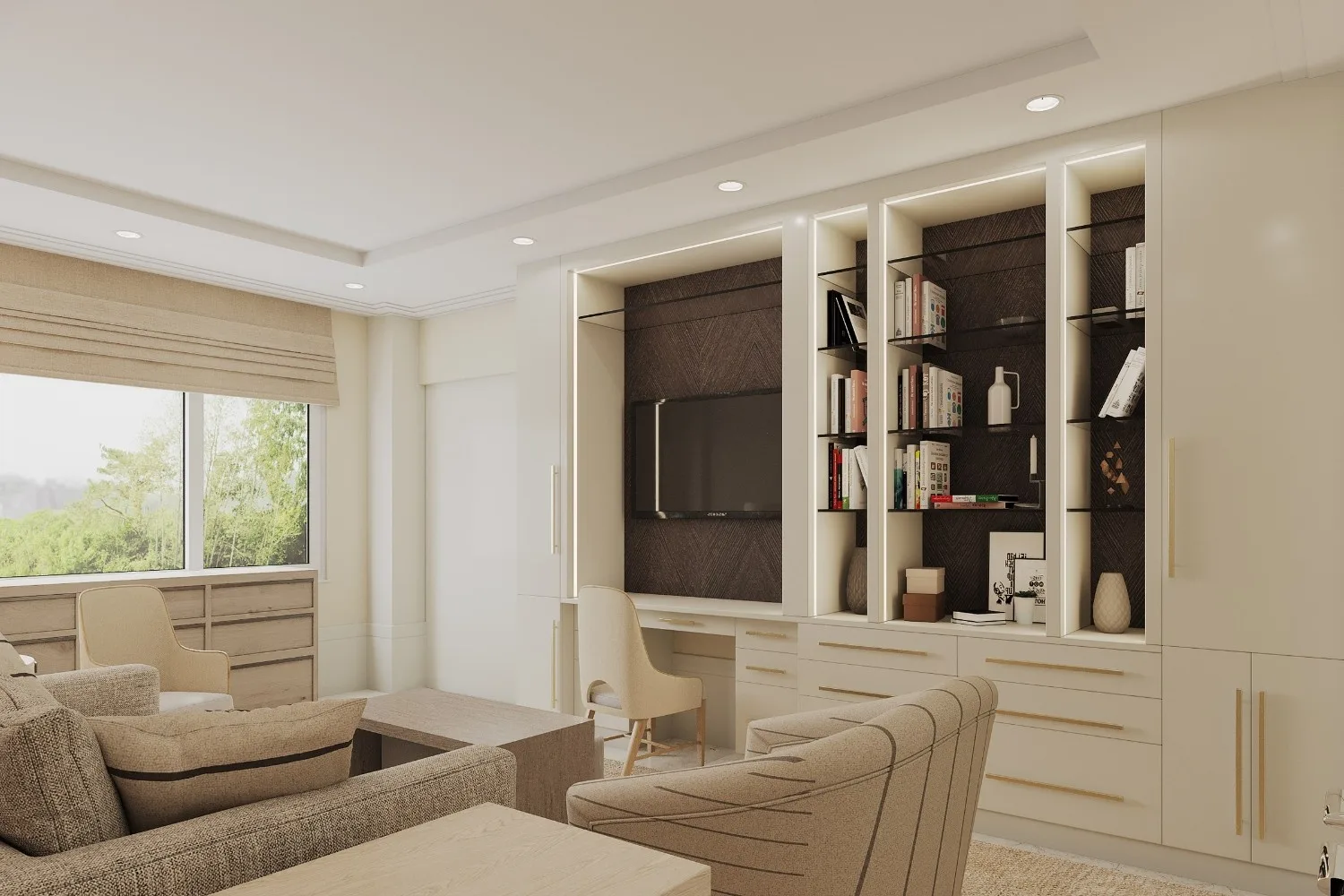David Luxury Open Plan Dining — residential architectural visualization, view 1