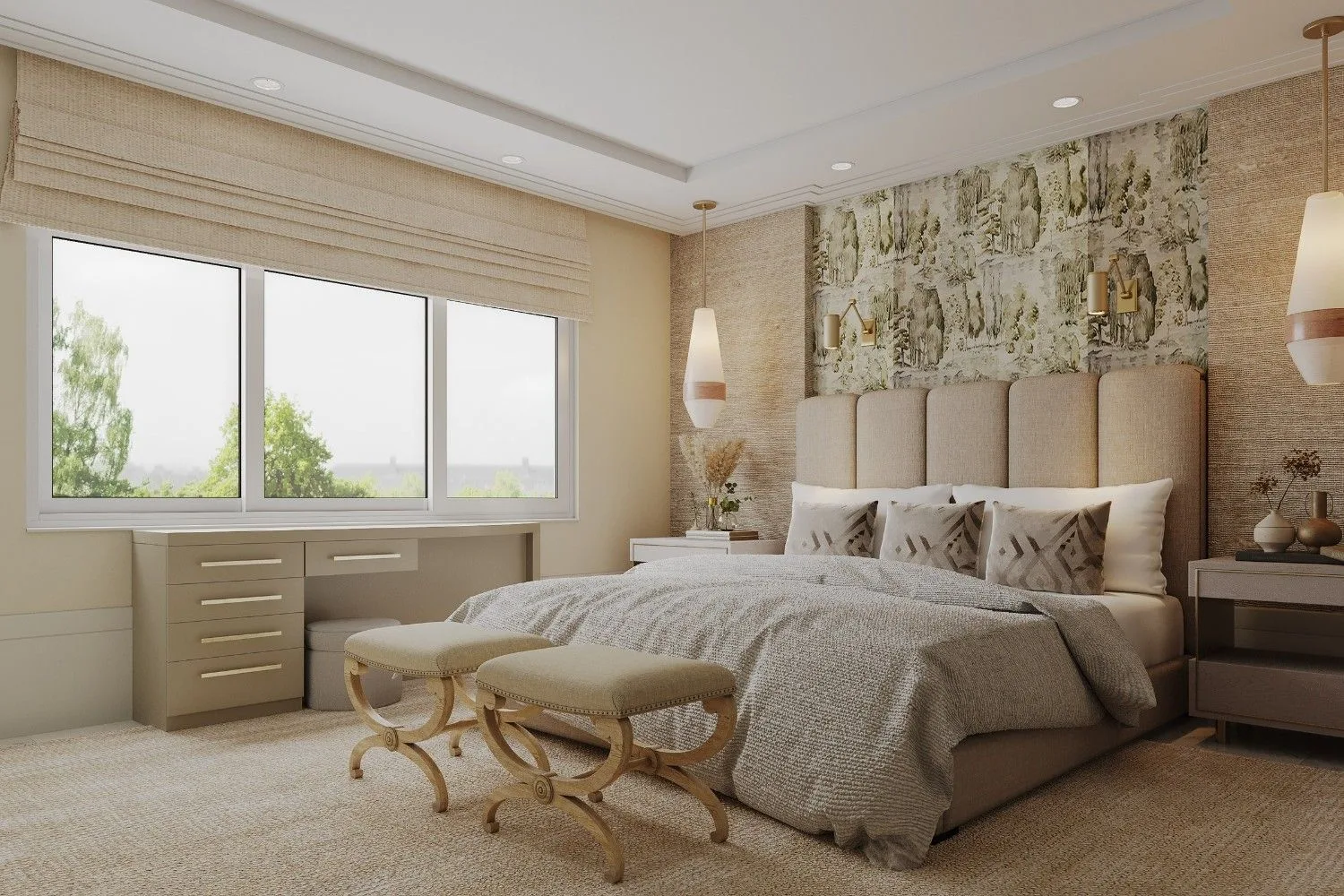 David Luxury Open Plan Dining — residential architectural visualization, view 2