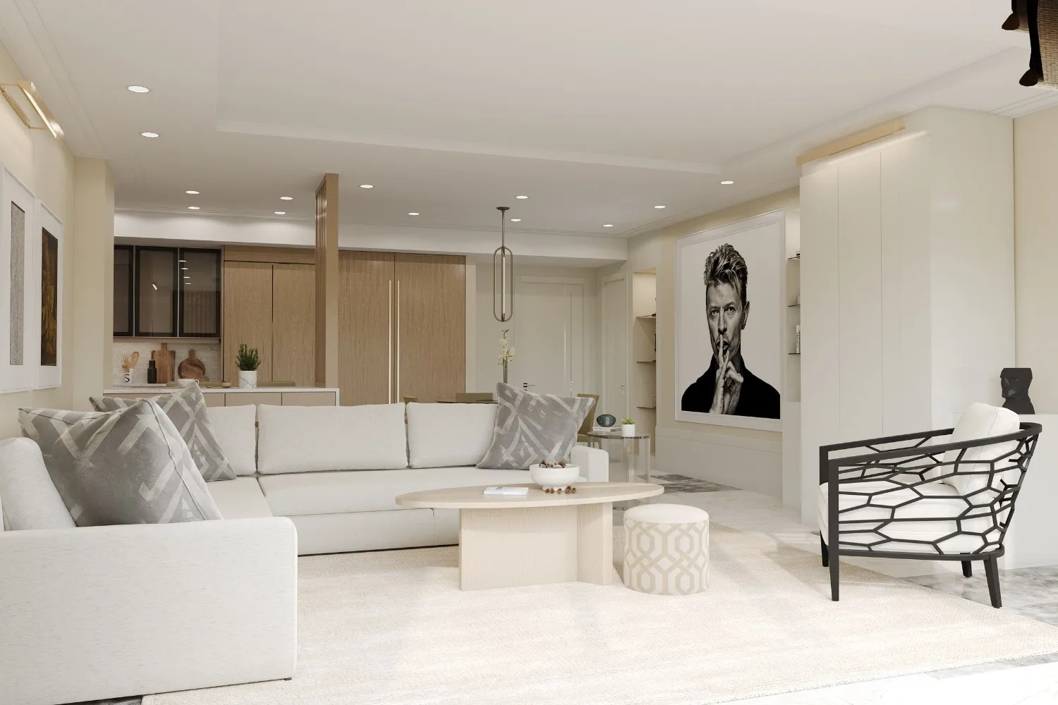 David Luxury Open Plan Dining — residential architectural visualization, view 4