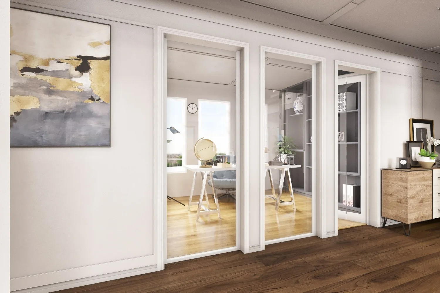 Eric Traditional Kitchen Alternate — residential architectural visualization, view 1