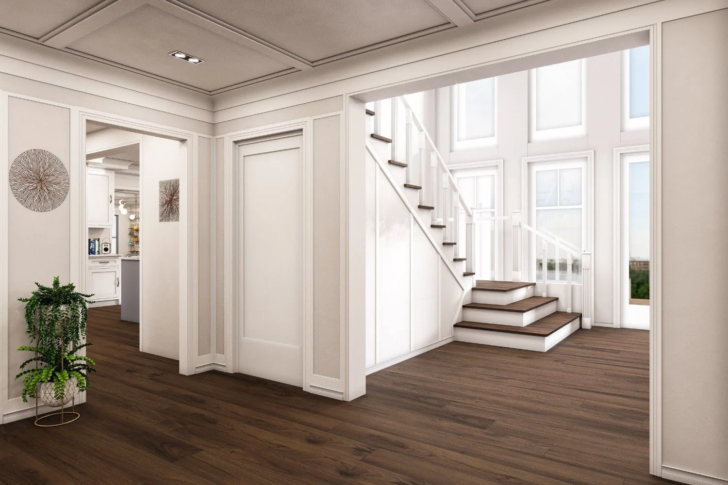 Eric Traditional Kitchen Alternate — residential architectural visualization, view 3