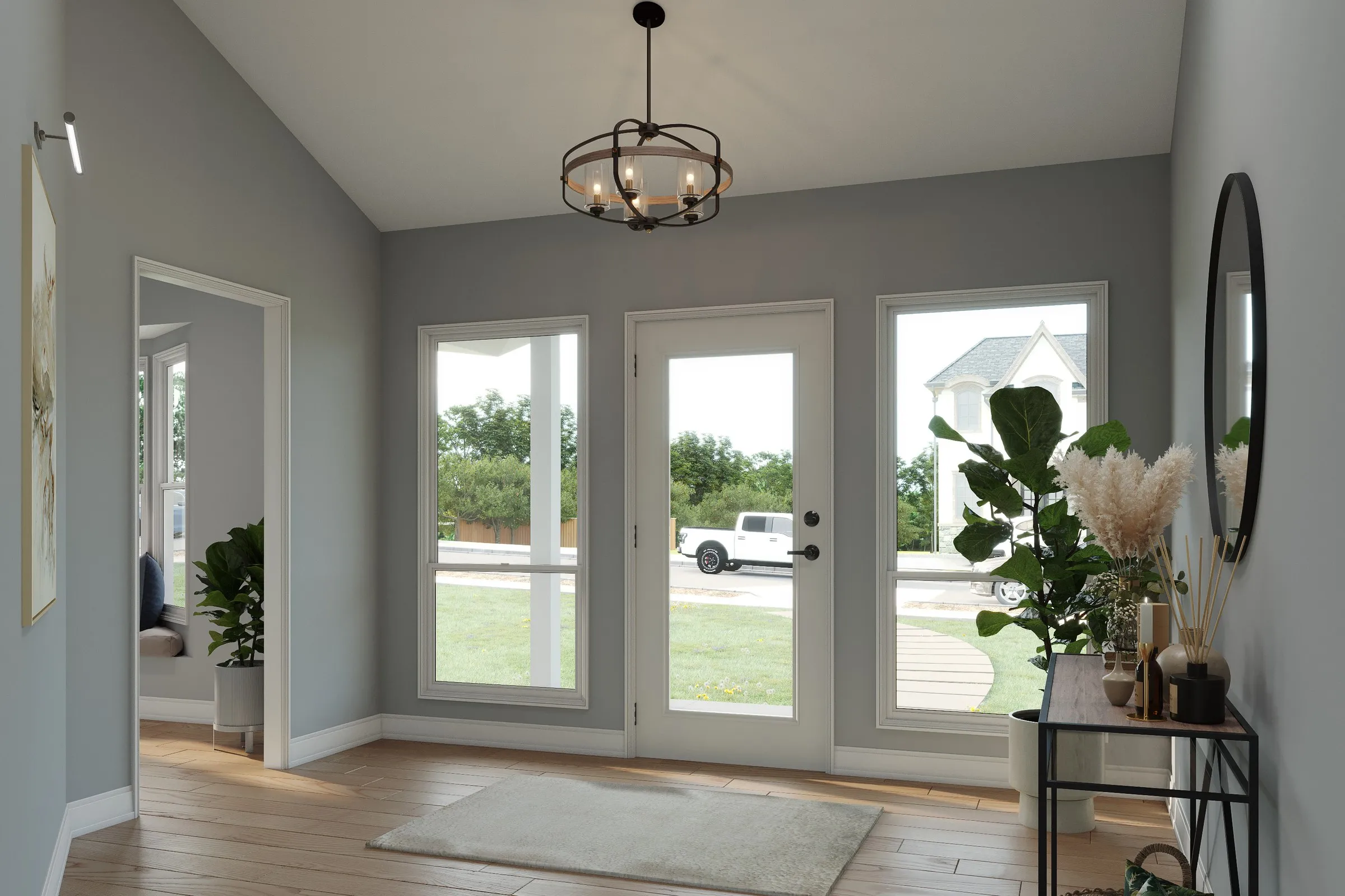 March Residential Entry — residential 3D rendering by Praxis Studio