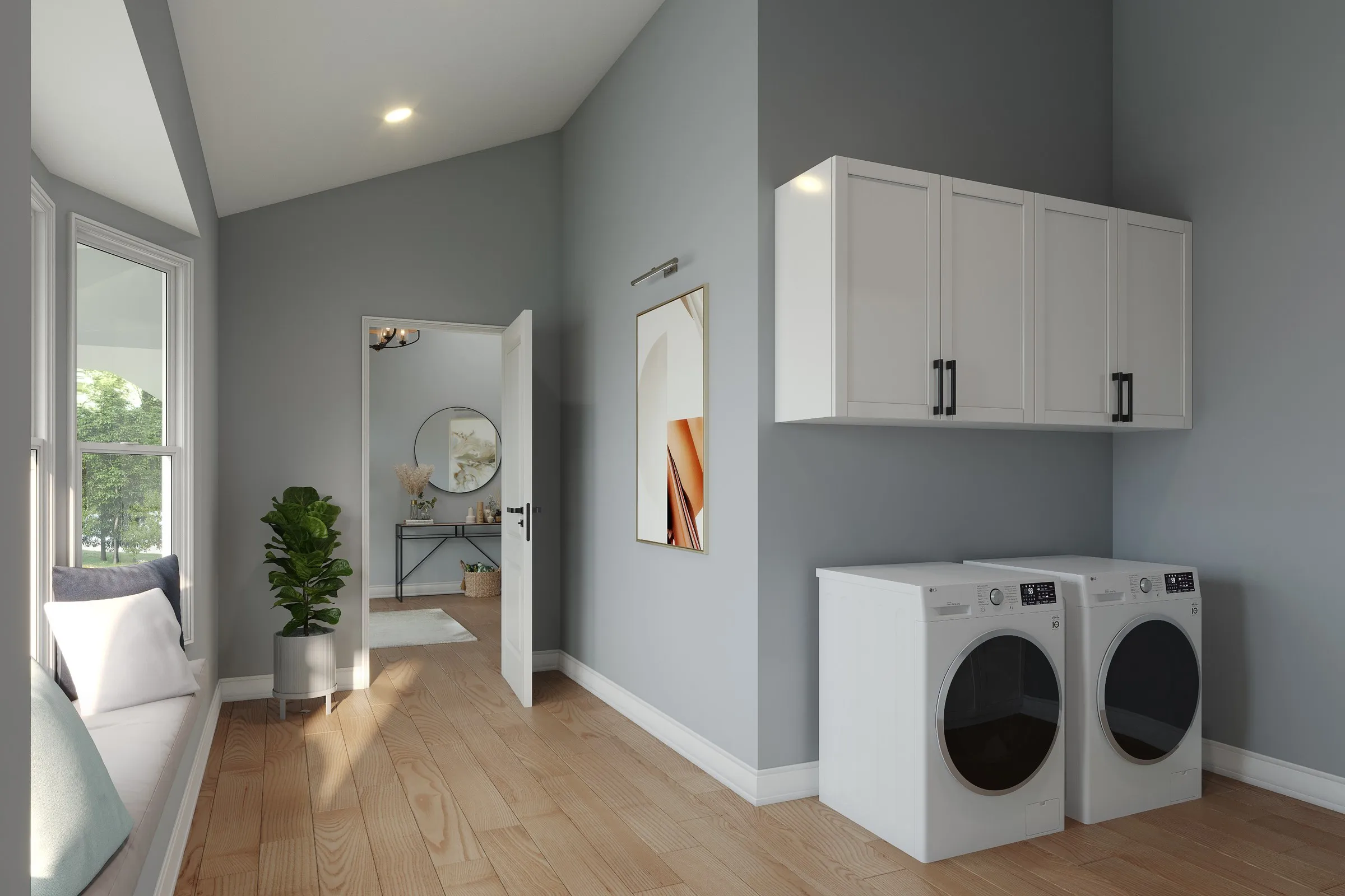 Richard March Mud Room — residential 3D rendering by Praxis Studio