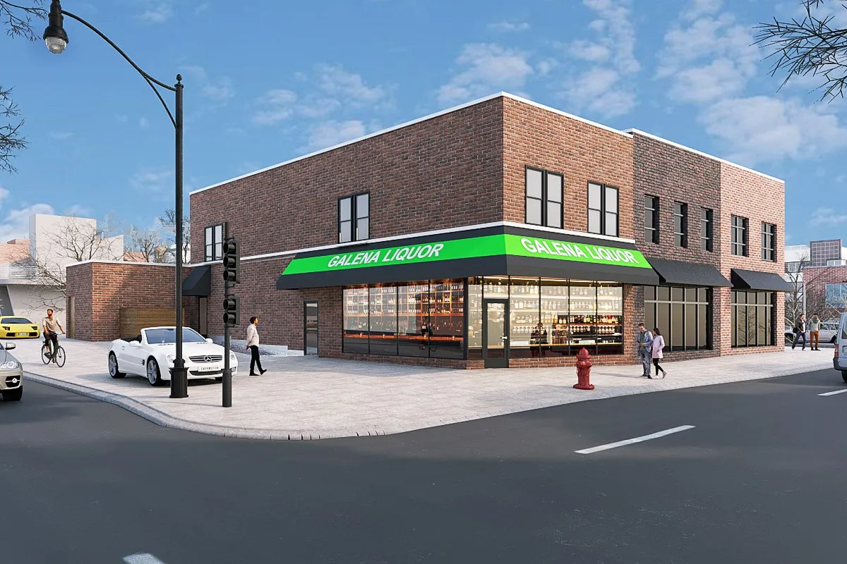 133 Galena Boulevard Liquor Store — retail 3D rendering by Praxis Studio