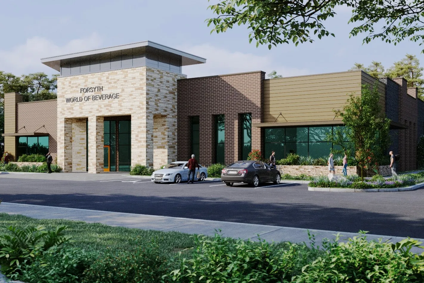 Forsyth World of Beverage — retail 3D rendering by Praxis Studio