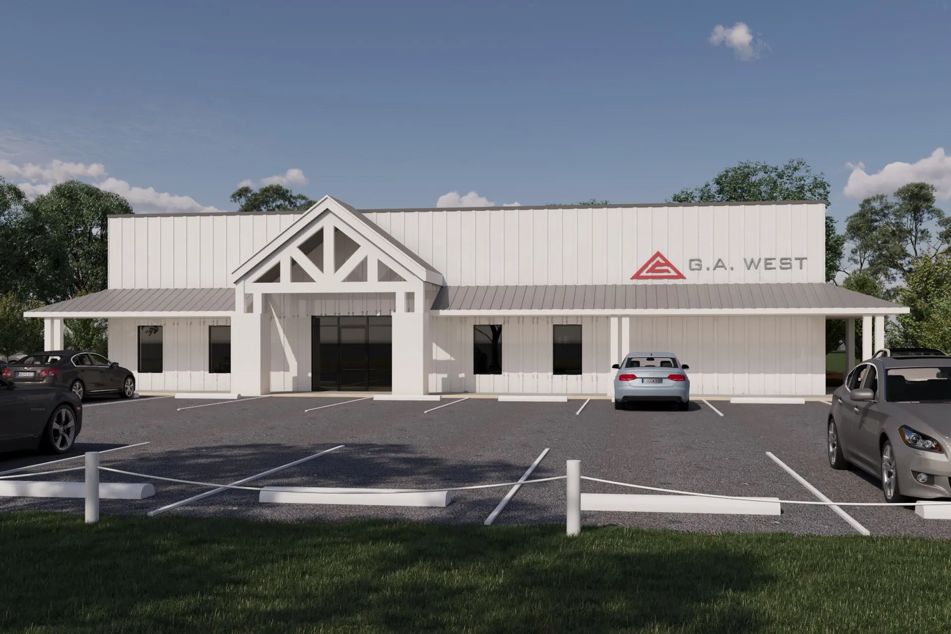 Ga West Retail — retail architectural visualization, view 2