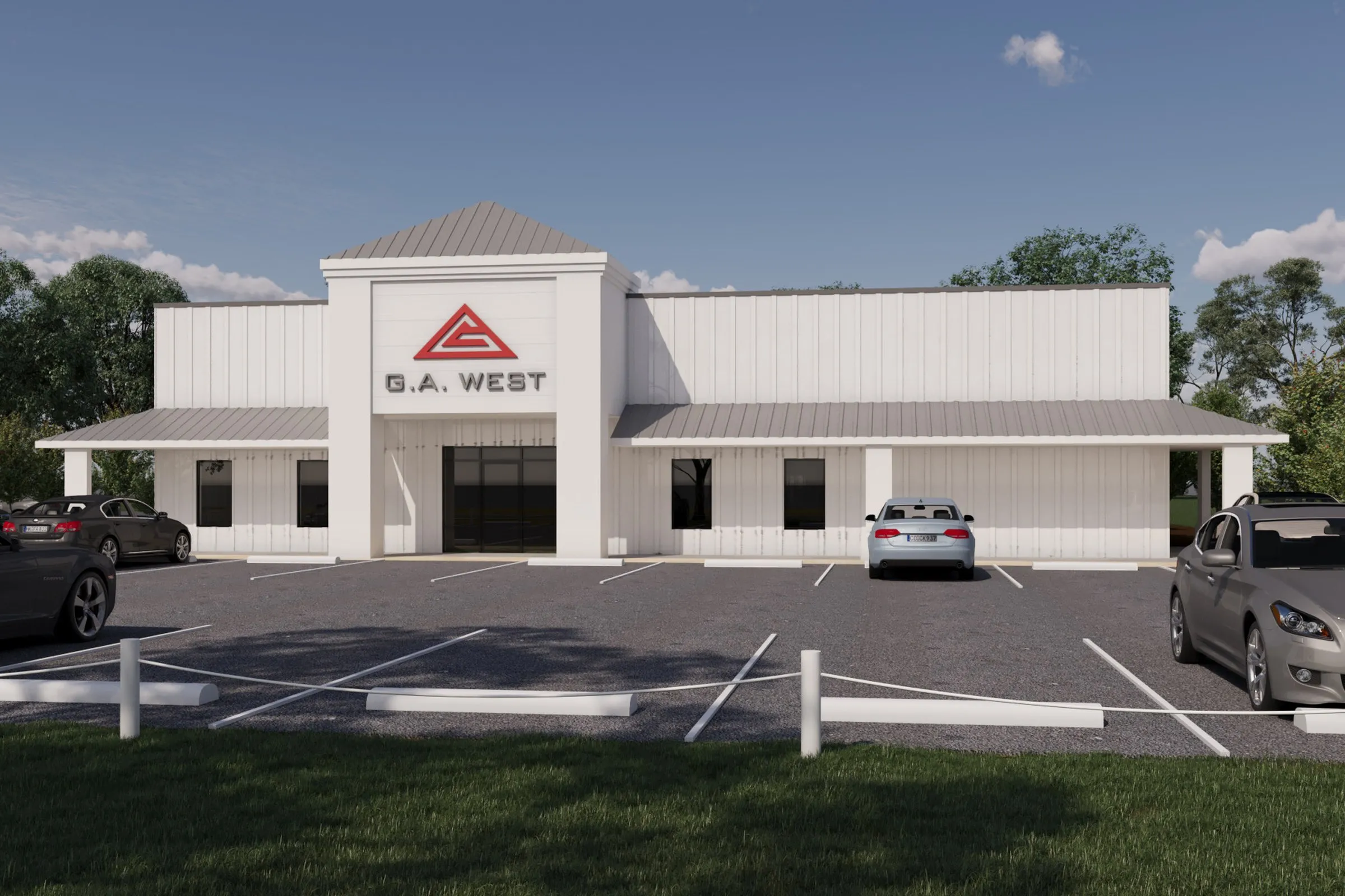 Ga West Retail — retail 3D rendering by Praxis Studio