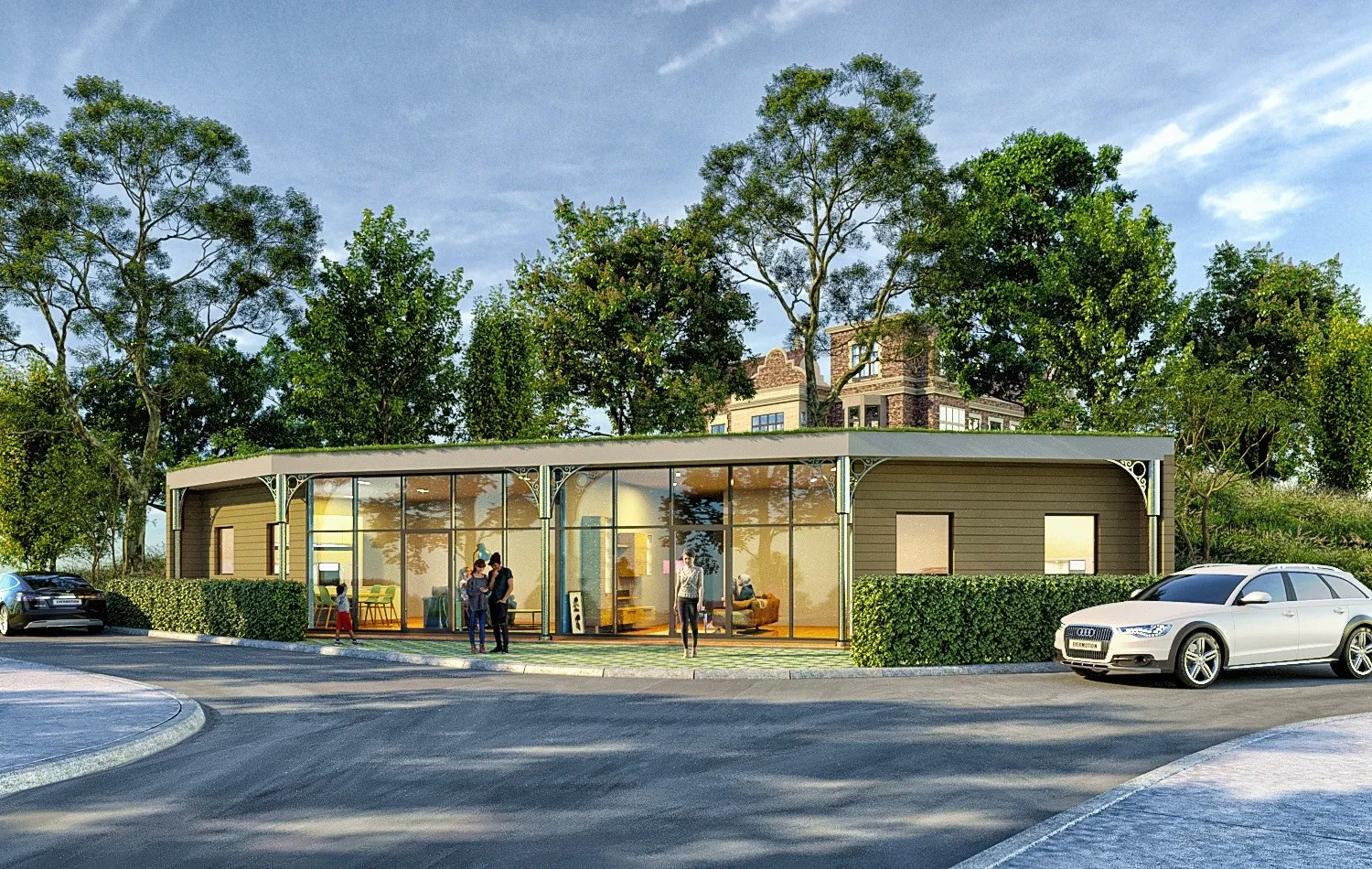 Highfield House — retail 3D rendering by Praxis Studio