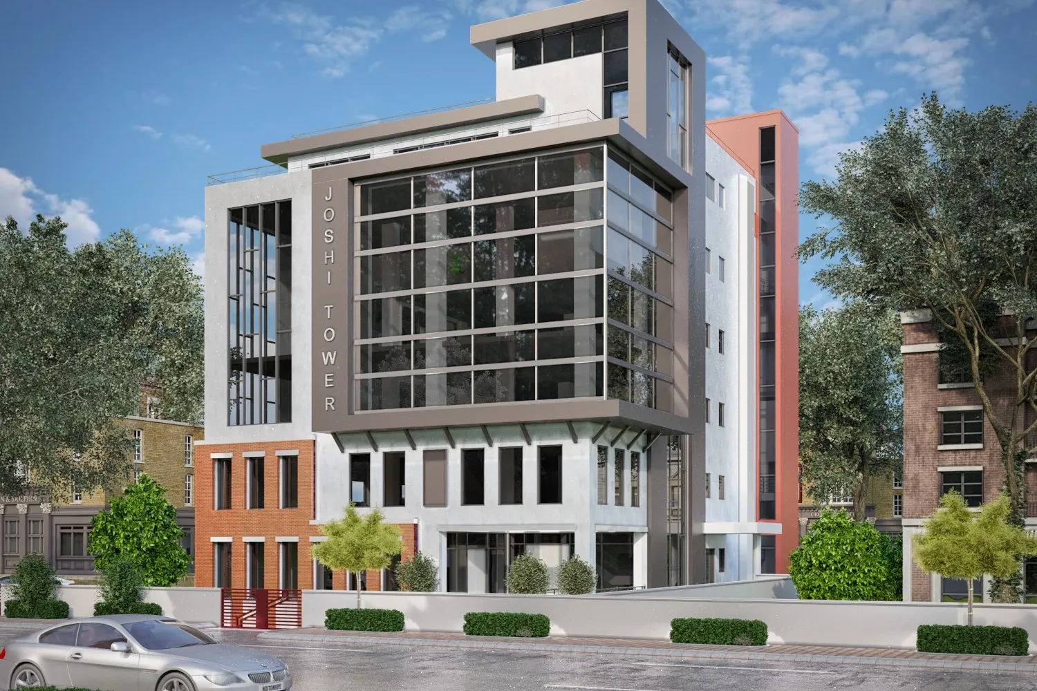Joshi Tower — retail 3D rendering by Praxis Studio