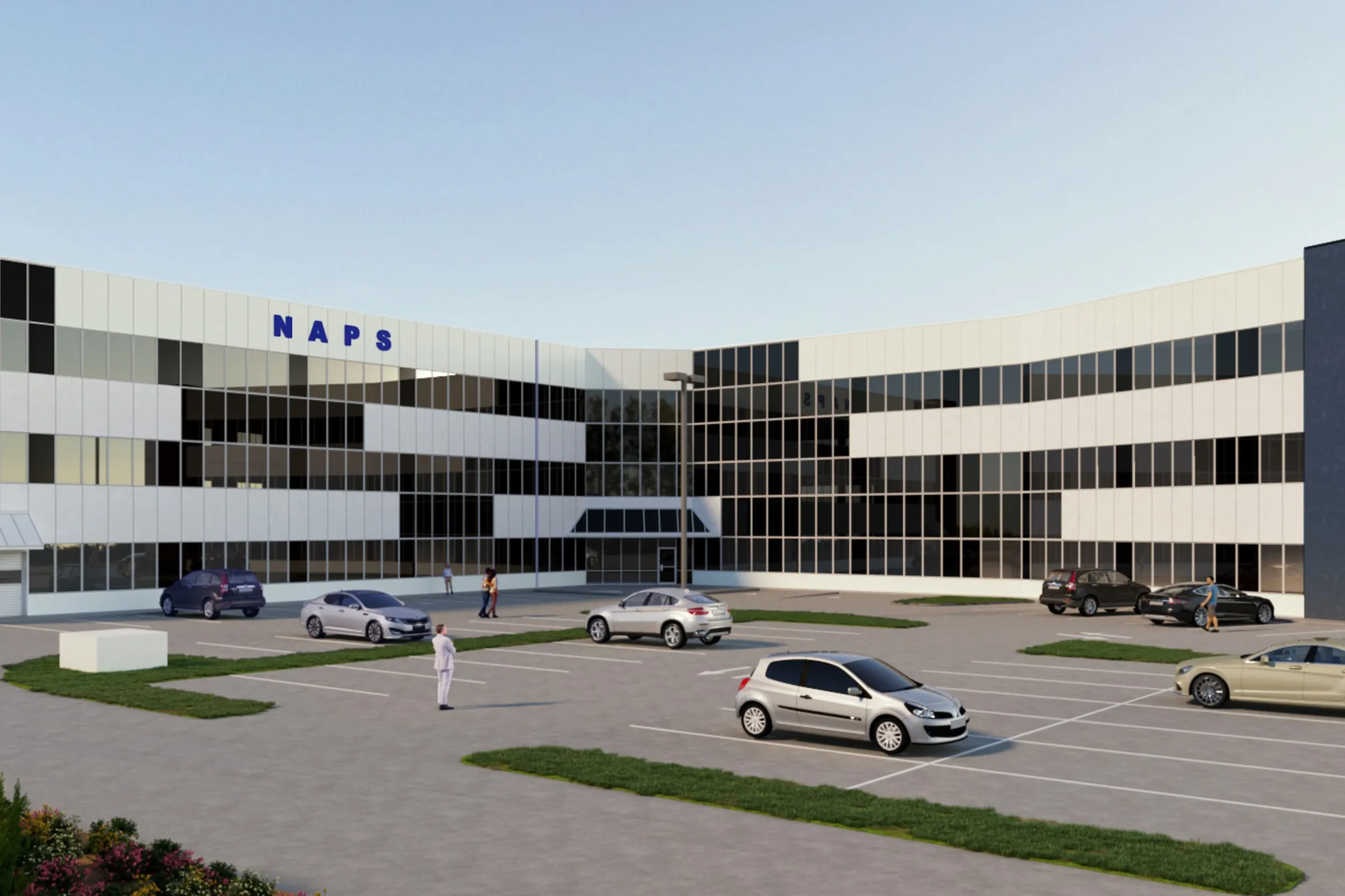 Naps Commercial Building — retail 3D rendering by Praxis Studio