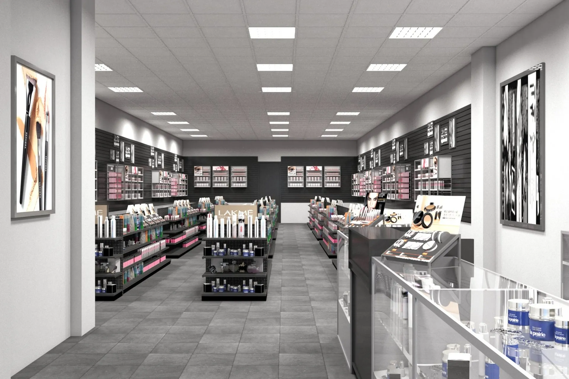 Christian Cherry Beauty Supply — retail architectural visualization, view 1