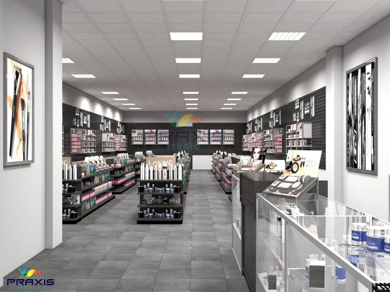 Christian Cherry Beauty Supply — retail 3D rendering