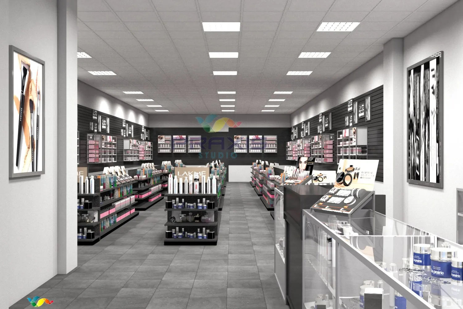 Christian Cherry Beauty Supply — retail 3D rendering by Praxis Studio