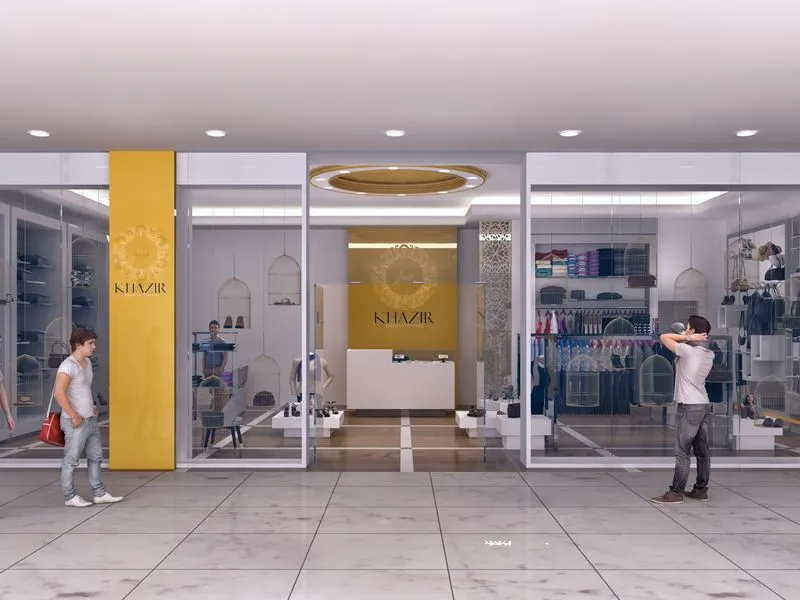 Khazir Fashion Boutique — retail 3D rendering