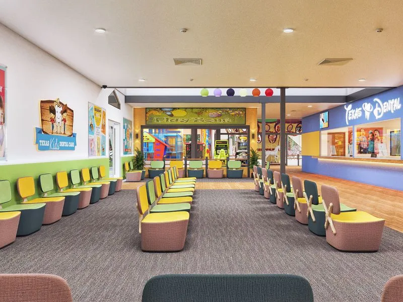 Texas Kids Dental Care — retail 3D rendering