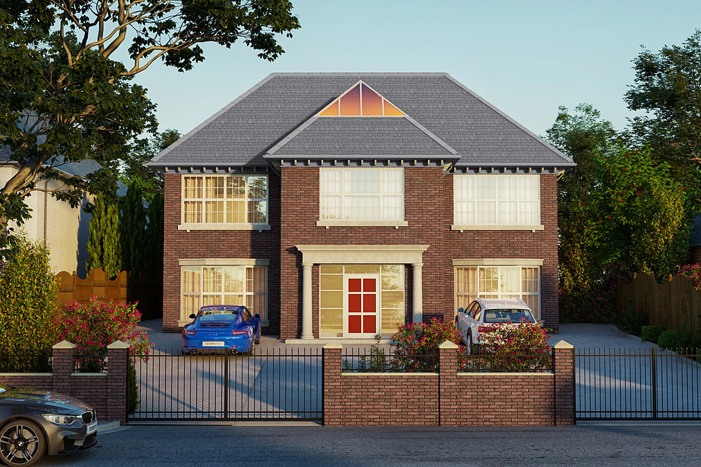 Lewis Exterior Detached — residential 3D rendering by Praxis Studio