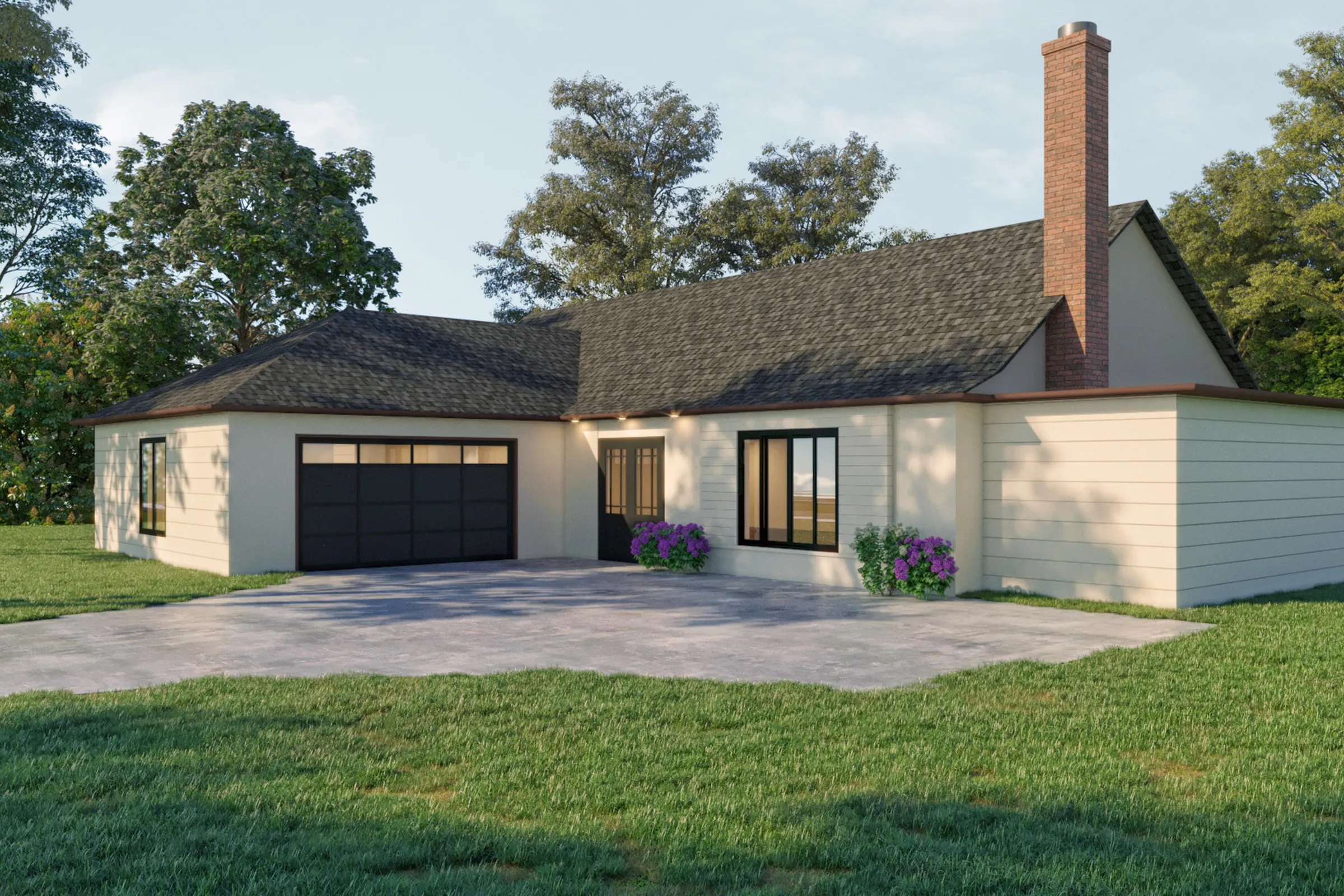 Sanjjev 06 Detached — residential 3D rendering by Praxis Studio